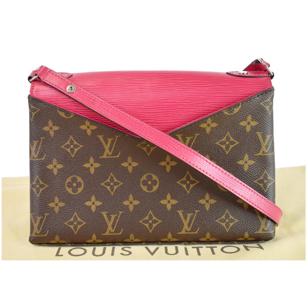 LOUIS VUITTON Saint Michel Monogram Epi Shoulder Bag Red