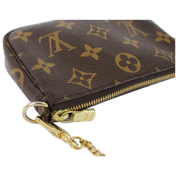 Louis Vuitton Mini Pochette Monogram Canvas Pouch left corner look