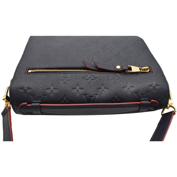 LOUIS VUITTON Metis Pochette Empreinte Leather Crossbody Bag Navy Blue