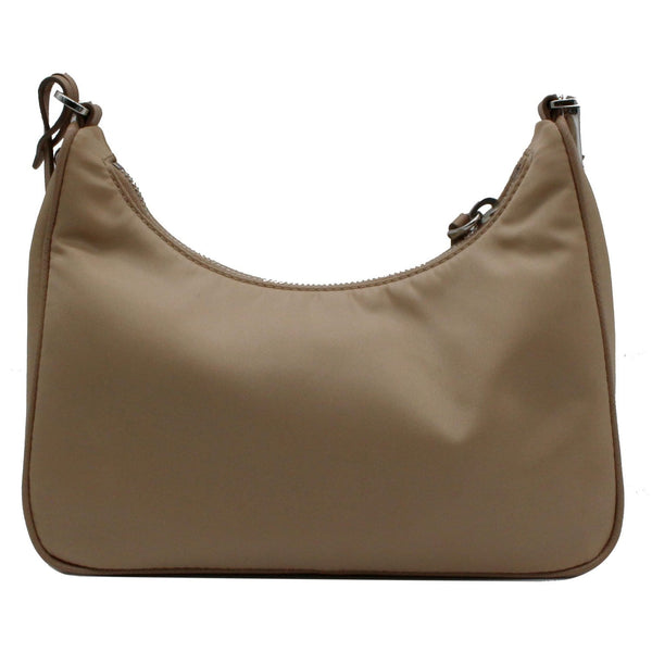 PRADA Re-Edition 2005 Nylon Shoulder Bag Beige