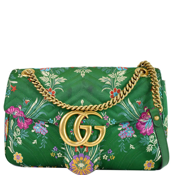 Gucci GG Marmont Floral Medium Size Shoulder Bag