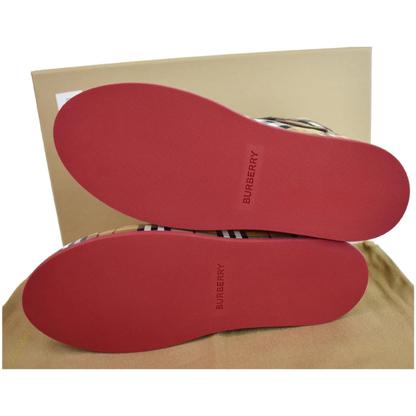 BURBERRY Vintage Check Cotton High-Top Sneakers US 7.5