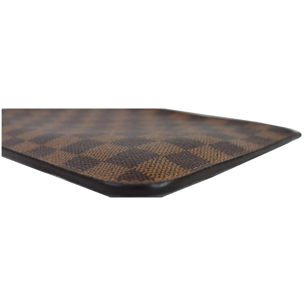 LOUIS VUITTON Pochette Wristlet Pouch Damier Ebene Neverfull MM Brown