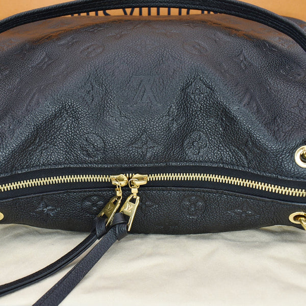 LOUIS VUITTON Ponthieu PM Empreinte Leather Shoulder Bag Black