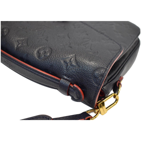 LOUIS VUITTON Metis Pochette Empreinte Leather Crossbody Bag Blue