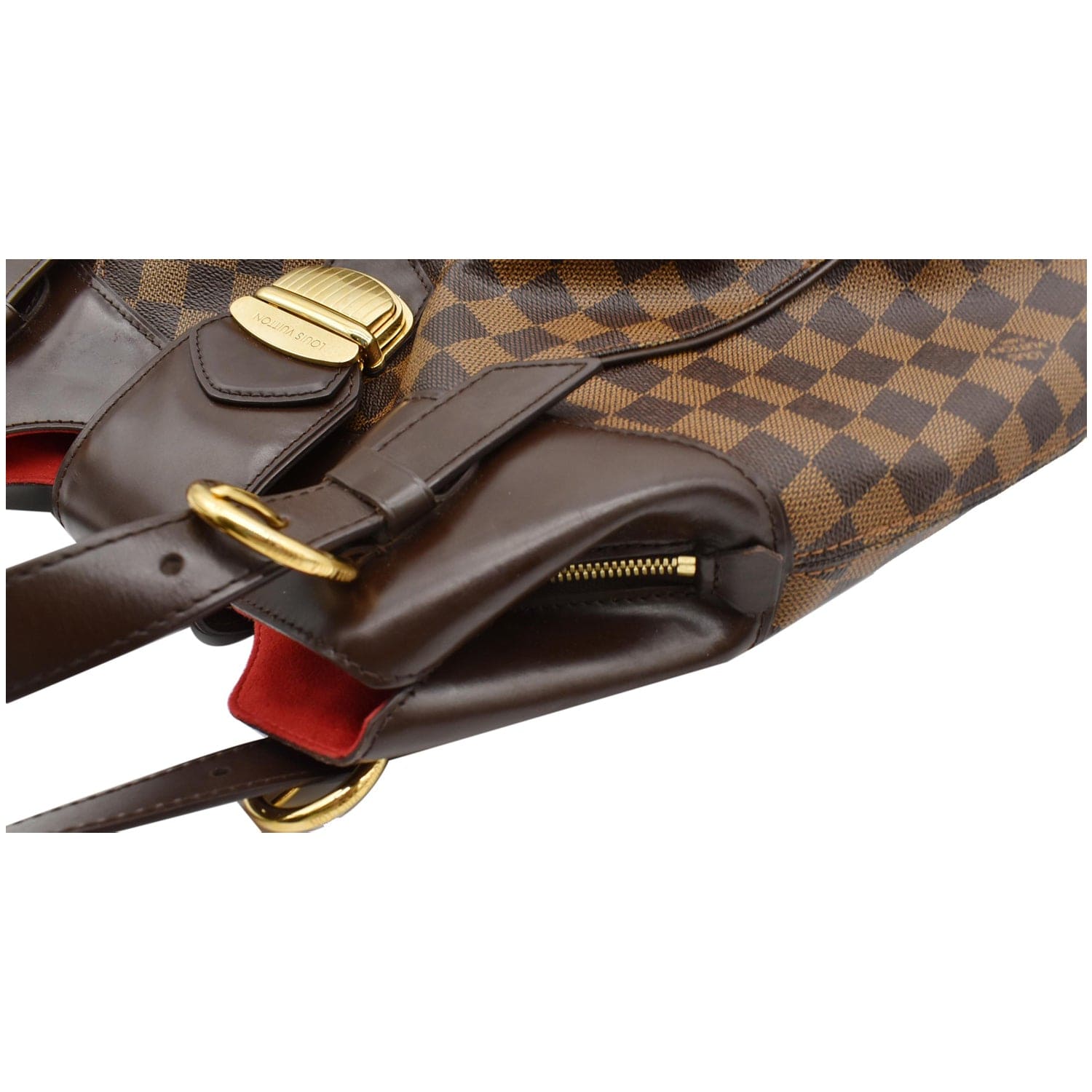100% Authentic Louis Vuitton Sistina GM Damier Ebene Shoulder Bag