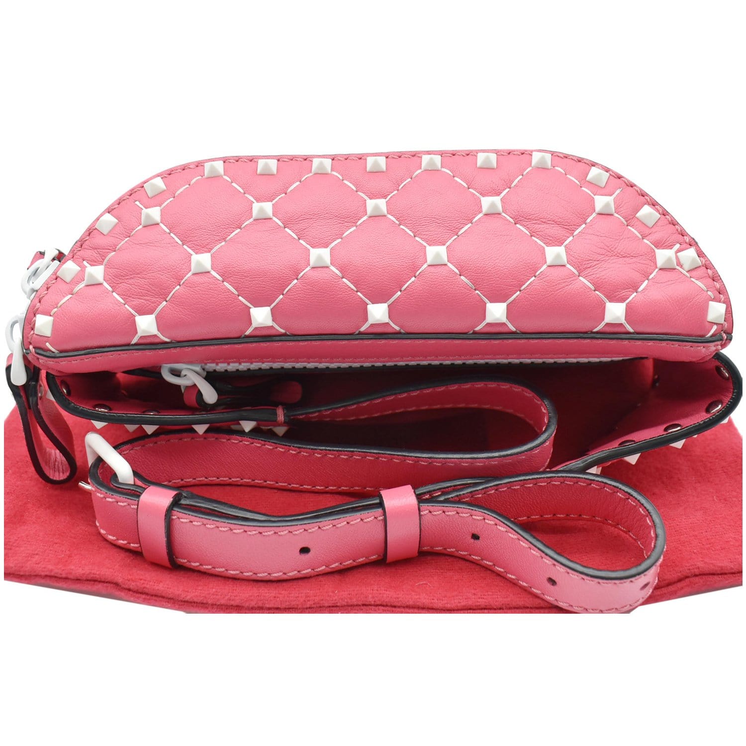 Valentino Rockstud Leather Belt Pink - DDH
