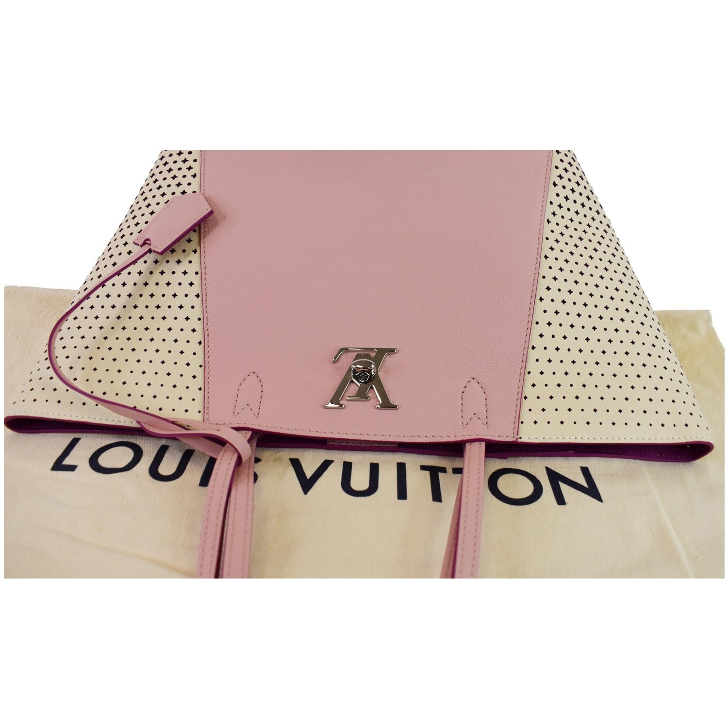 Louis Vuitton 2017 pre-owned Lockme Cabas Perforated Tote Bag - Farfetch