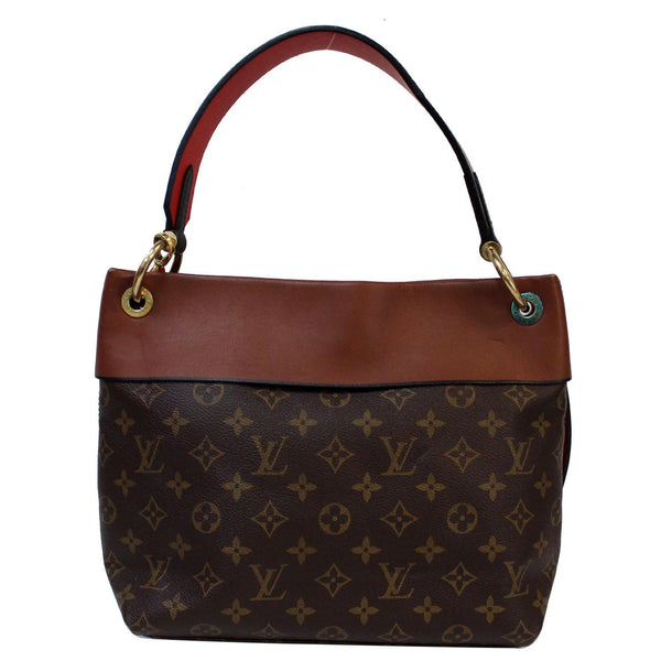 LOUIS VUITTON Tuileries Besace Monogram Canvas Shoulder Bag Caramel