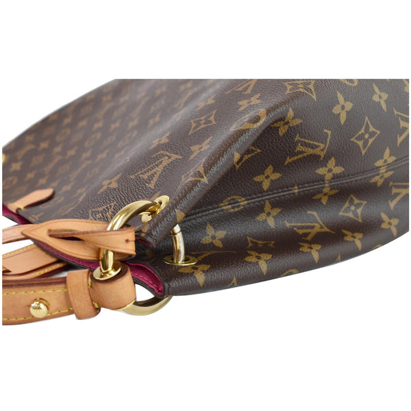 LOUIS VUITTON Graceful MM Monogram Canvas Shoulder Bag Brown