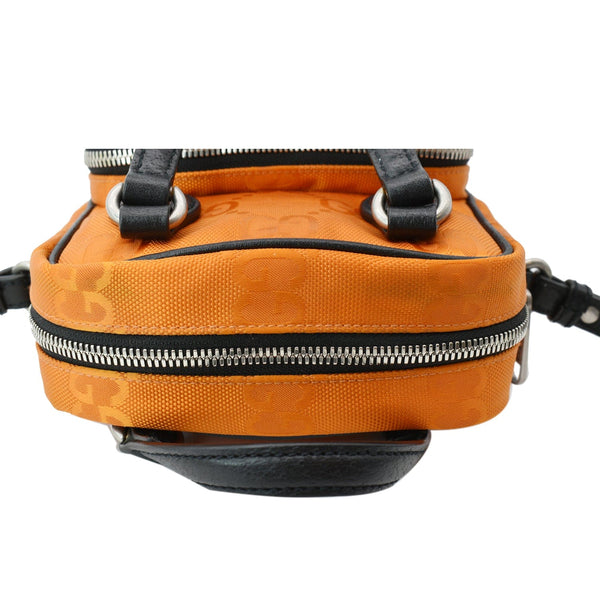 GUCCI Off The Grid Nylon Monogram Shoulder Bag Orange 625850