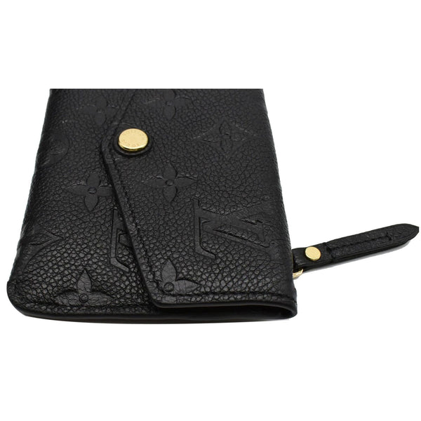 LOUIS VUITTON Key Pouch Empreinte Leather Wallet Noir