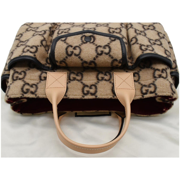 GUCCI Children's GG Supreme Wool Tote Bag Beige 686159