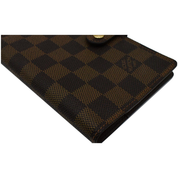 LOUIS VUITTON Agenda PM Damier Ebene Planner Cover Brown