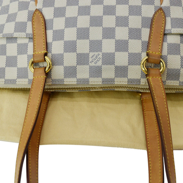 LOUIS VUITTON Totally PM Damier Azur Shoulder Bag White