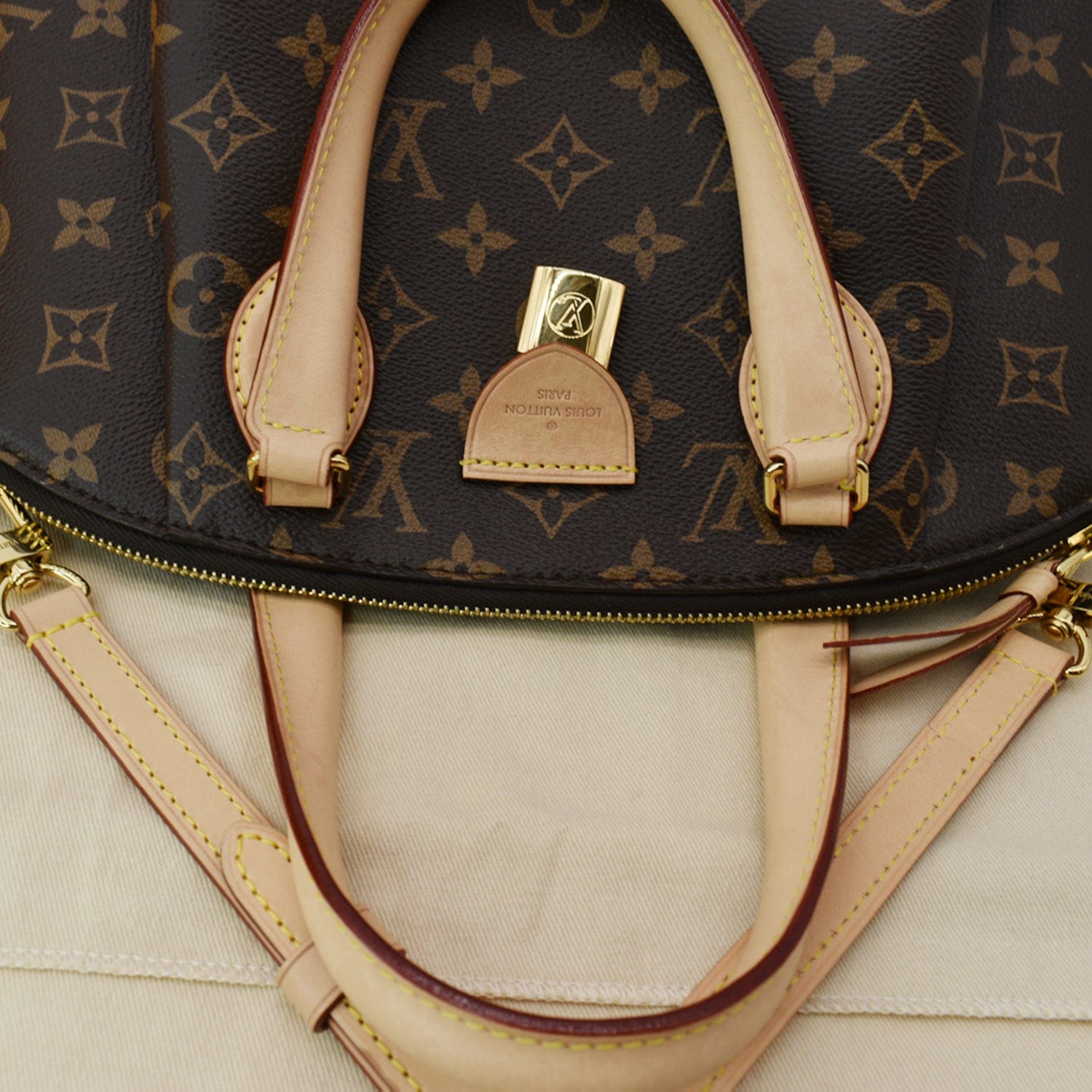 Louis Vuitton Damier Ebene Rivoli MM Brown Ladies Tote Handbag - Chronostore