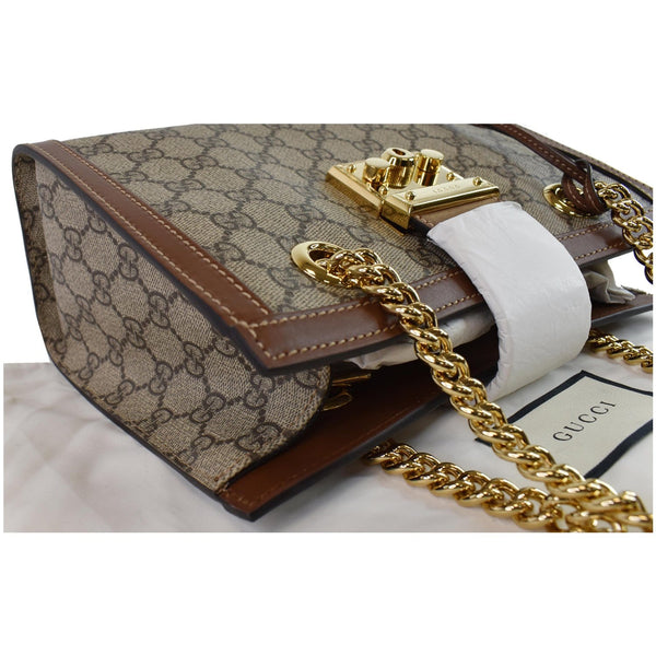 Gucci Padlock Small GG Supreme Canvas Handbag Beige
