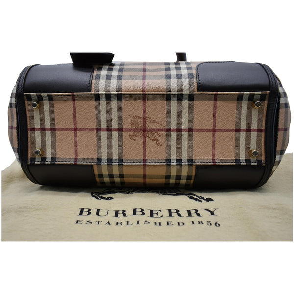 Burberry Gladstone Haymarket Check Leather Tote Bag - DDH