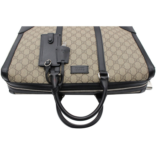 Gucci Eden GG Supreme Canvas Briefcase Bag - top view