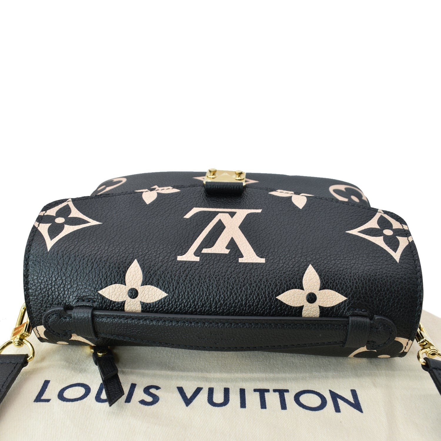 Louis Vuitton Metis Pochette Empreinte Leather Crossbody Bag Black