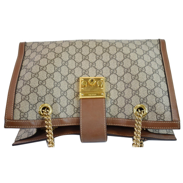 Gucci Padlock Medium GG Supreme Canvas handbag front