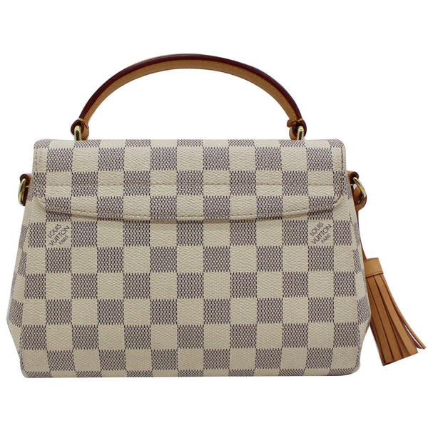 LOUIS VUITTON Croisette Damier Azur Satchel Crossbody Bag White