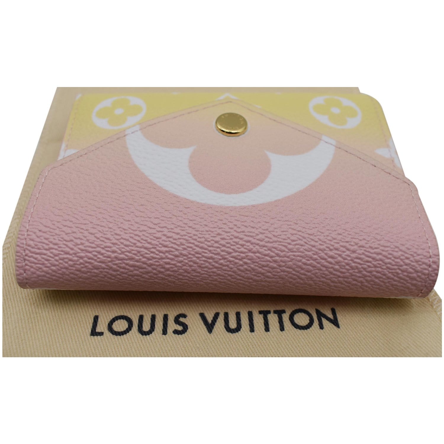 Louis Vuitton Epi Wallet Pink and Blue compact wallet AL hold