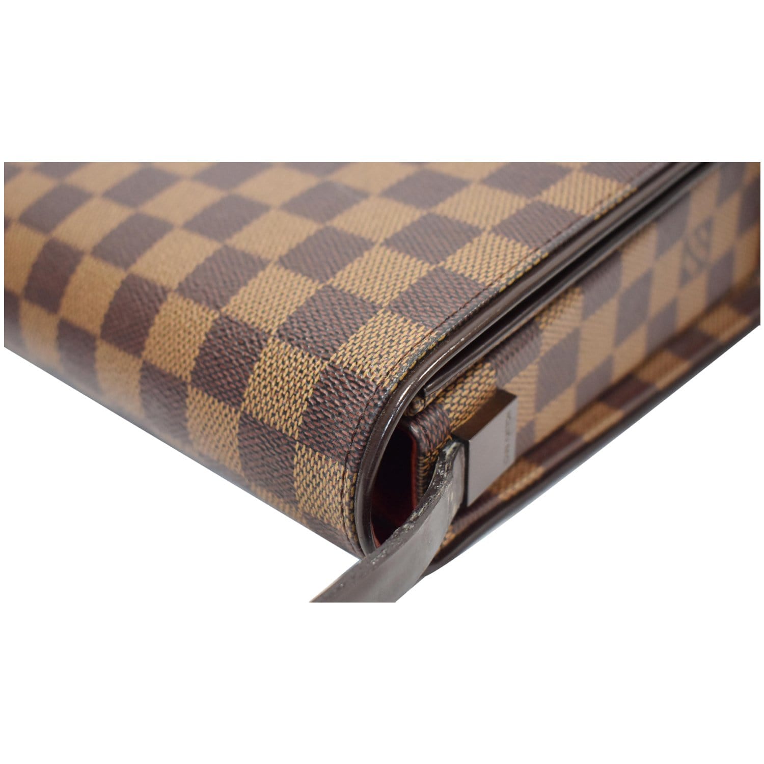 Louis Vuitton Brown Damier Ebene Tribeca Mini Leather Cloth ref.141016 -  Joli Closet