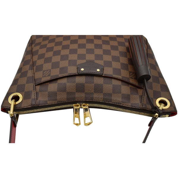 LOUIS VUITTON South Bank Besace Damier Ebene Crossbody Bag Brown