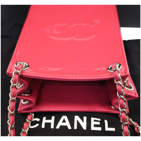 Chanel O-Phone Holder Patent Leather handag Red