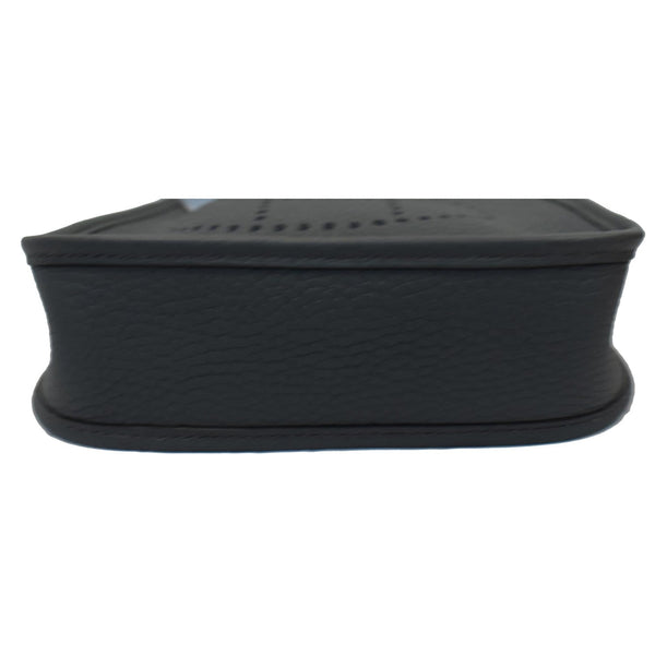 Hermes Evelyne TPM Clemence Leather Bag Black Bottom