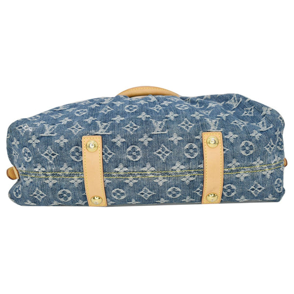 LOUIS VUITTON Cabby MM Monogram Denim Shoulder Bag Blue