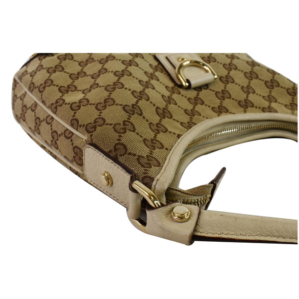 GUCCI Abbey GG Canvas D Ring GG Canvas Hobo Bag Beige 130738