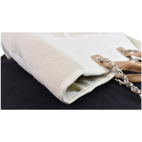 Chanel 18P Deauville 2Way Logo Chain Shopping Bag 