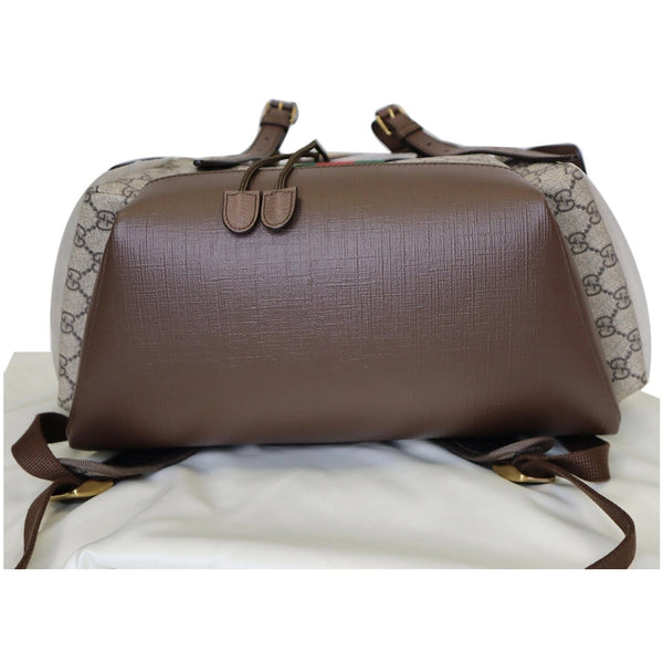 Gucci Ophidia GG Medium Supreme Canvas Backpack Bag bottom side