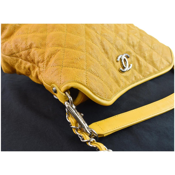 Chanel French Riviera Quilted Caviar Leather Chain Bag