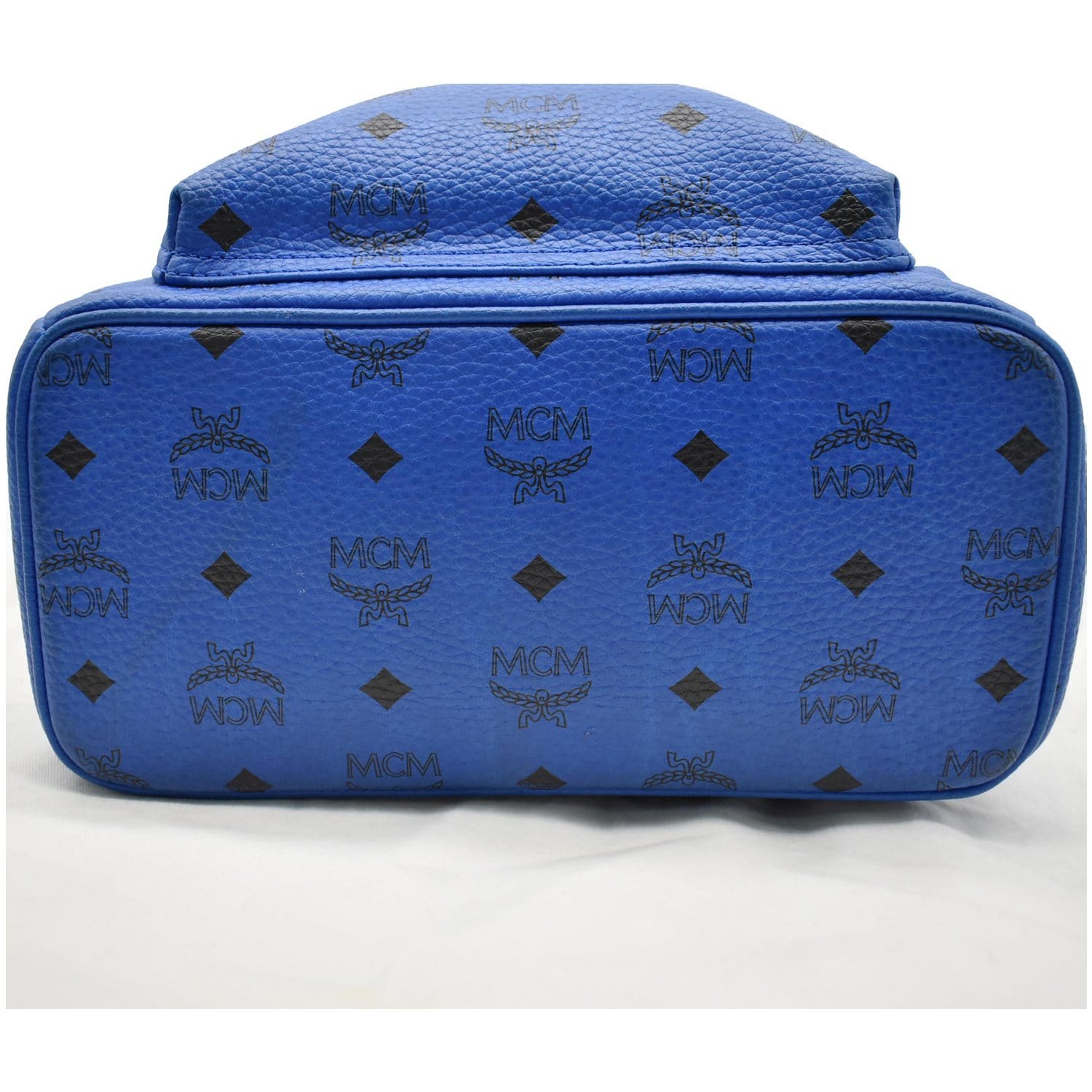 MCM Visetos Klassik Cross Body Bag in Blue