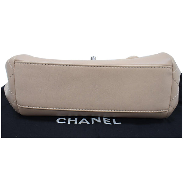 Chanel CC Accordion Lambskin Leather Shoulder Bag - bottom preview | DDH
