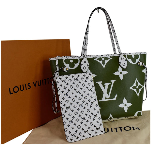 Louis Vuitton Giant Neverfull MM Monogram Canvas Bag - full view