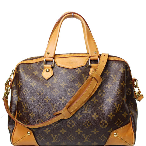 LOUIS VUITTON Retiro PM Monogram Canvas Shoulder Bag Brown