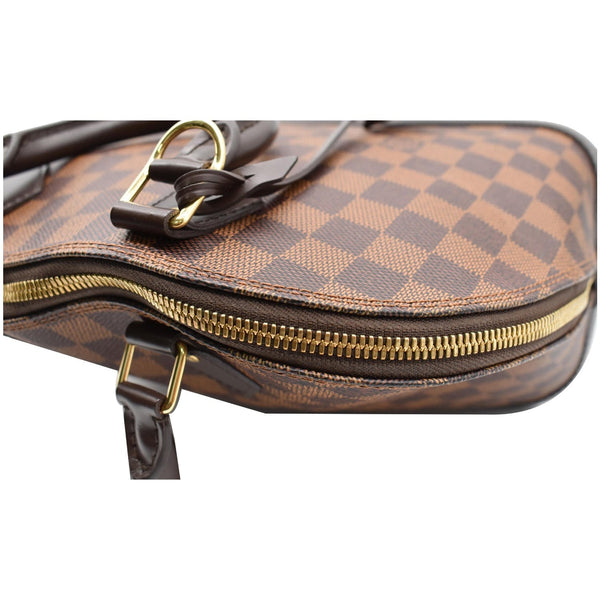 Louis Vuitton Alma Damier Ebene Satchel Bag Brown - DDH