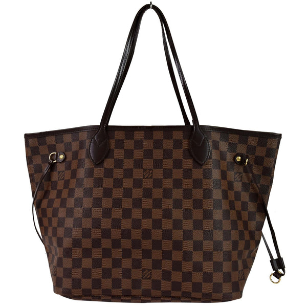 Louis Vuitton Neverfull MM Damier Ebene Tote Handbag front preview