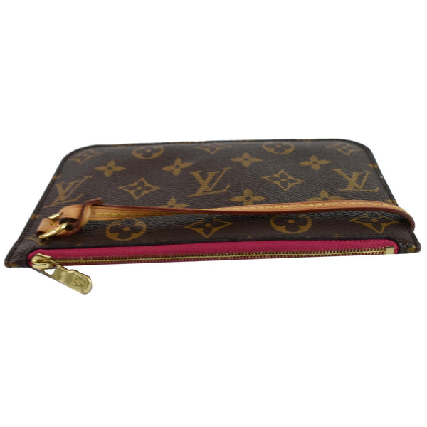 Louis Vuitton z Monogram Canvas Neverfull PM Pouch - top front view