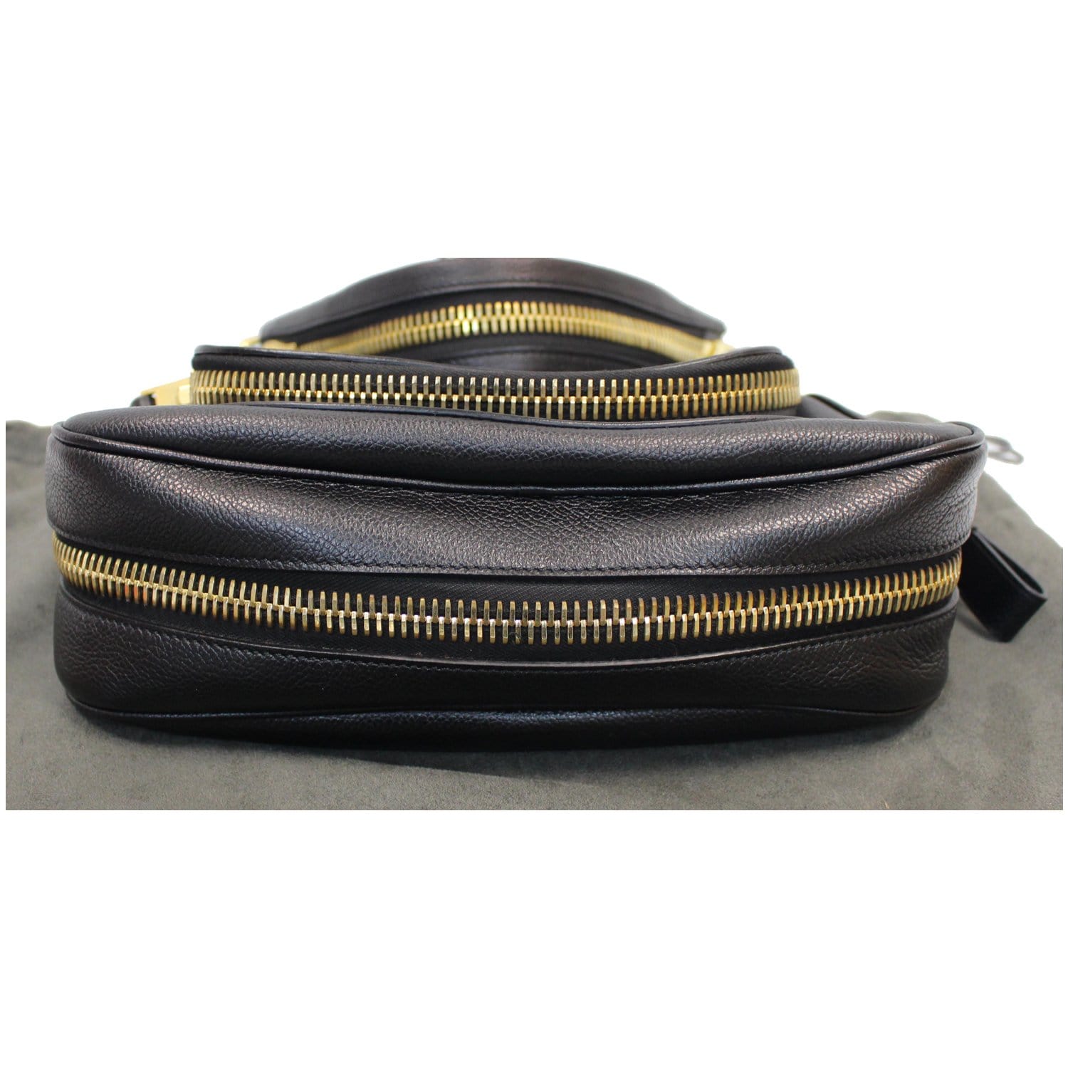 Jennifer Medium Leather Shoulder Bag in Beige - Tom Ford
