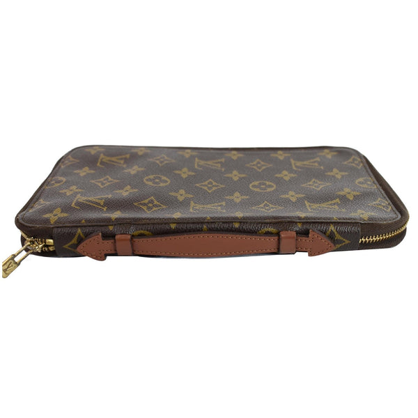 LOUIS VUITTON Monogram Escovedo Travel Case Long Wallet Brown