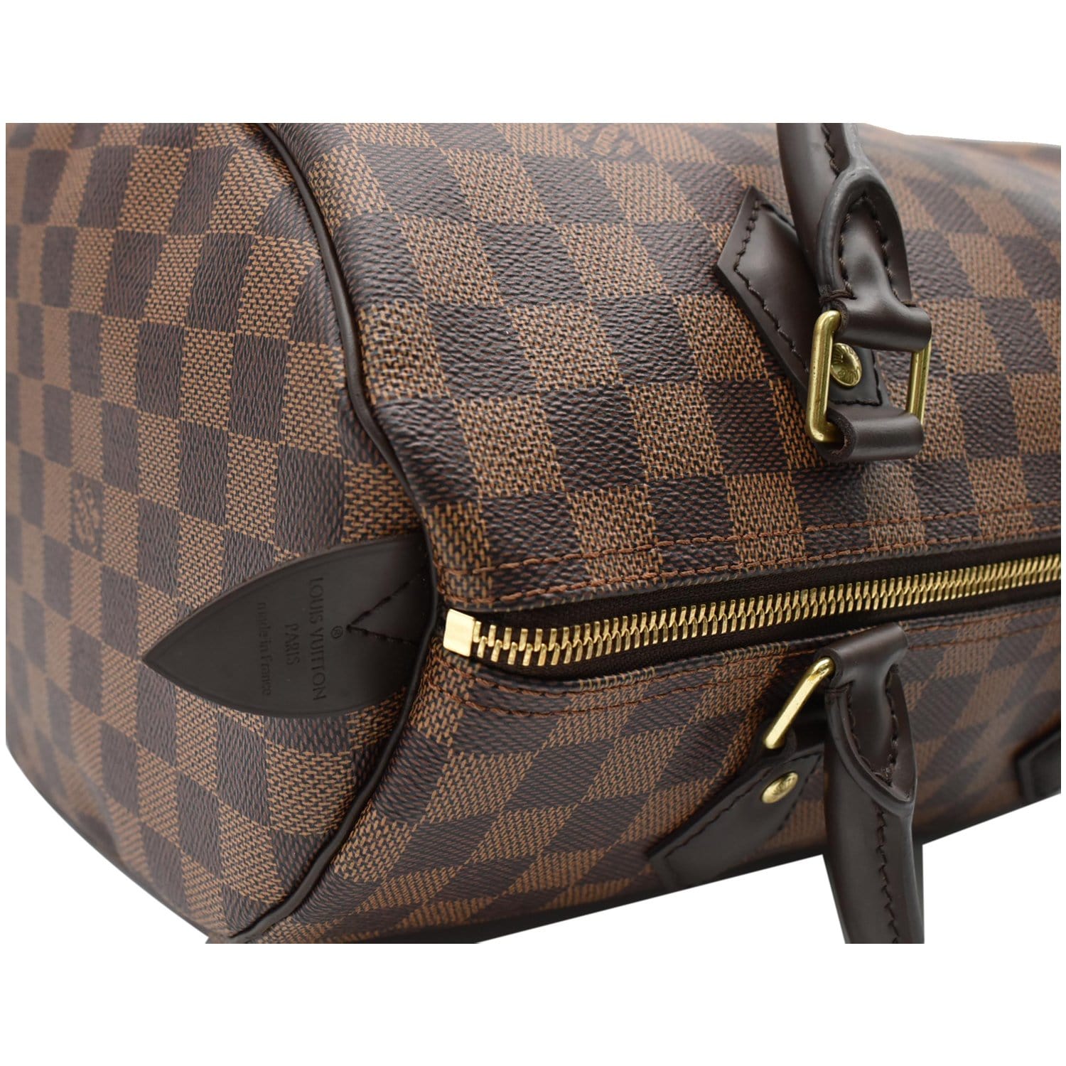 Louis Vuitton Damier Ebene Speedy 30 - Brown Handle Bags, Handbags -  LOU785070