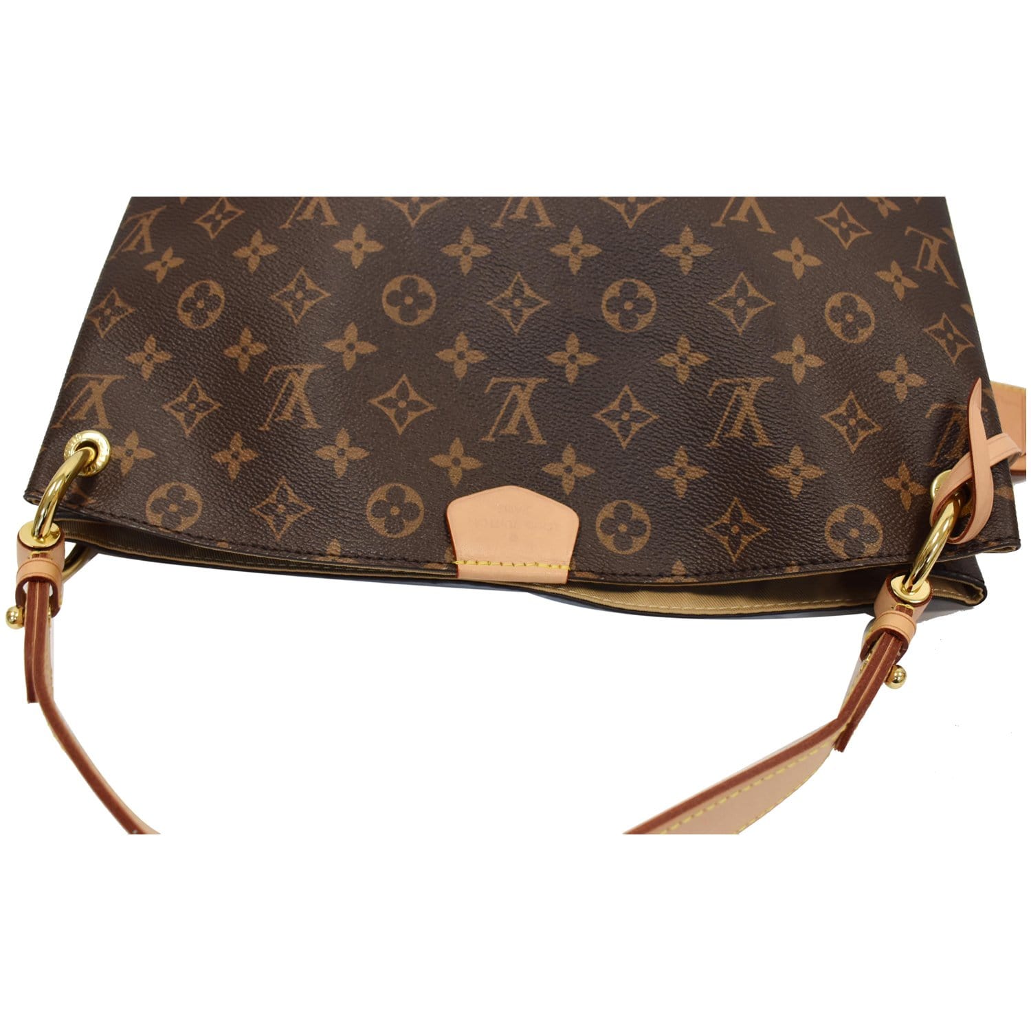 Graceful cloth handbag Louis Vuitton Brown in Cloth - 38058891