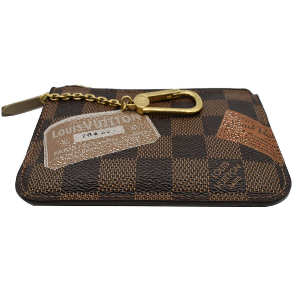 LOUIS VUITTON Trunks and Bags Damier Ebene Key Pouch Brown