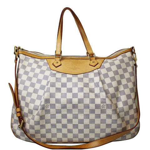 LOUIS VUITTON Siracusa GM Damier Azur Shoulder Handbag White - 15% OFF