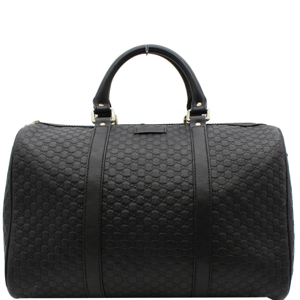 GUCCI Microguccissima Leather Boston Bag Black 449646